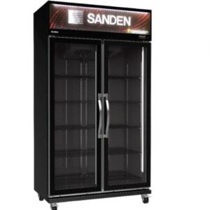 ตู้แช่เย็น 2 ประตู ( สีดำ ) SANDEN รุ่น YPM-1100P   PREMIUM PLUS